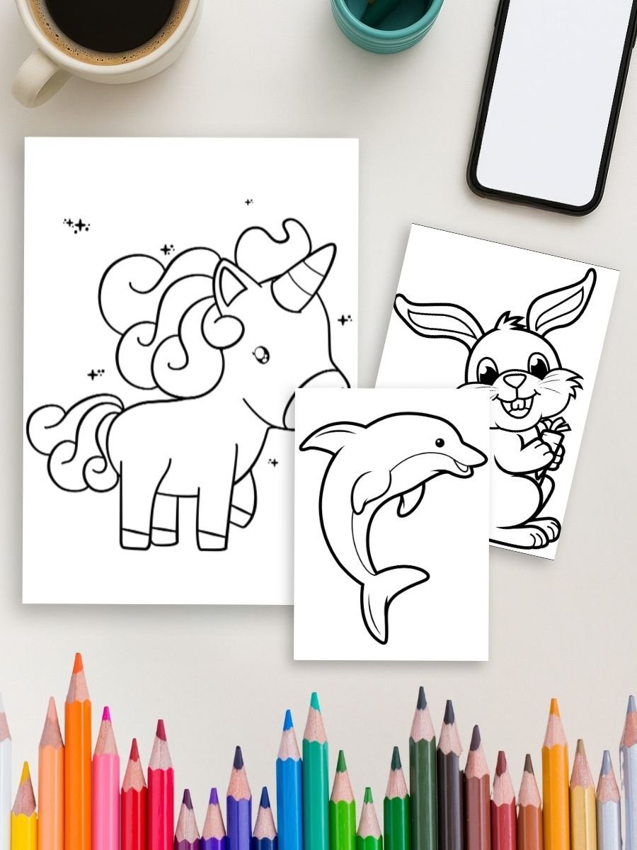 Animal Friends Forever – 65 Cute Coloring Pages for Kids - Image 4